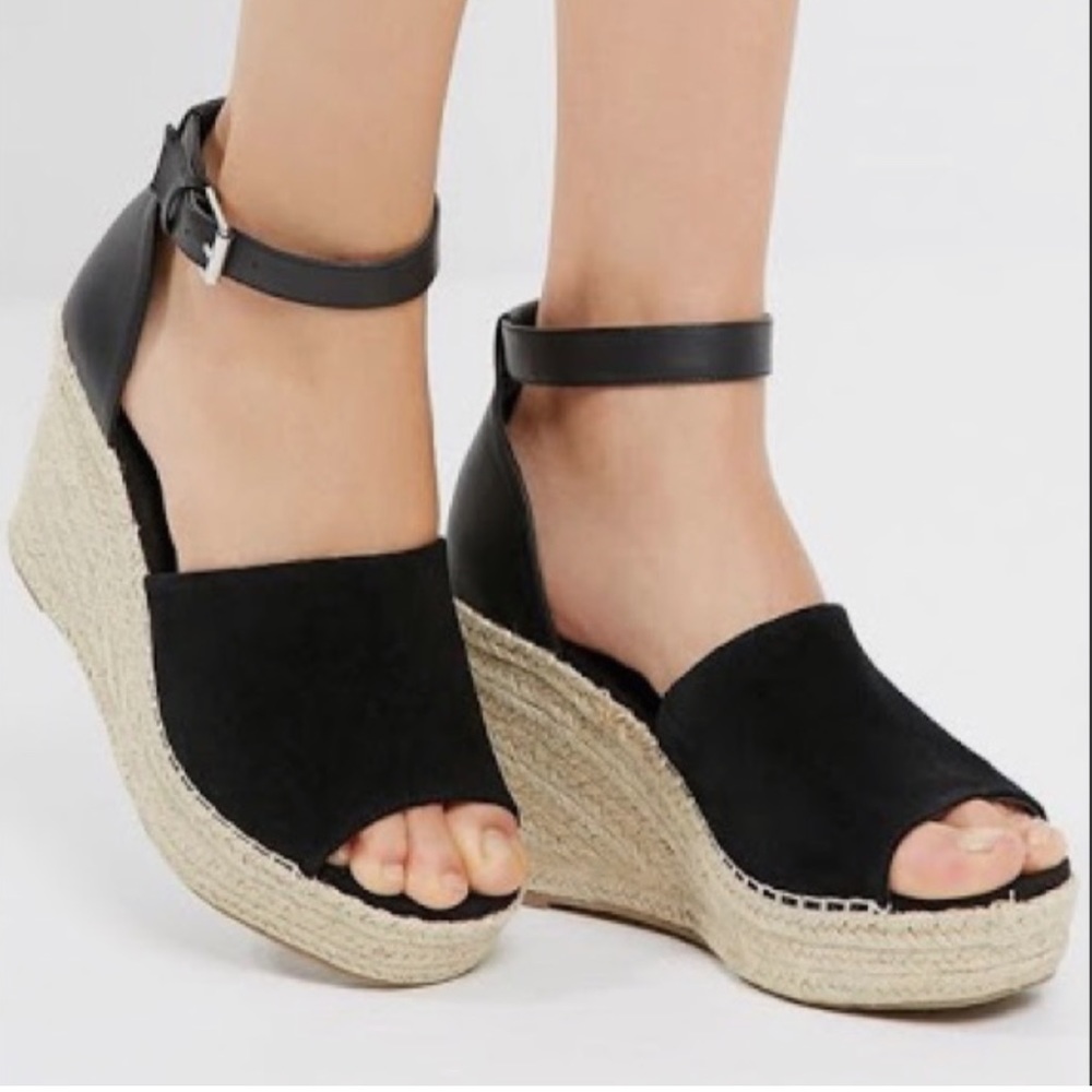 Steve Madden Black Espadrille size 7.5